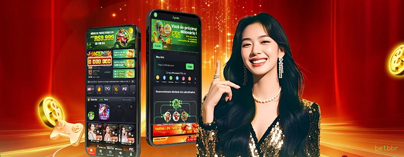 Imagem promocional do aplicativo mobile da betbbr